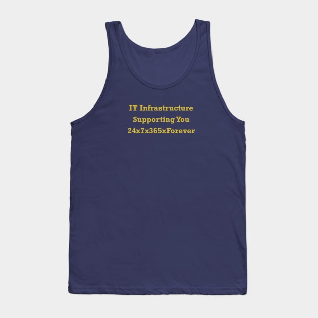 IT Infrastructure 24x7x365xForever Tank Top by itauthentics
